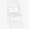 Bamboo Folding Chair White