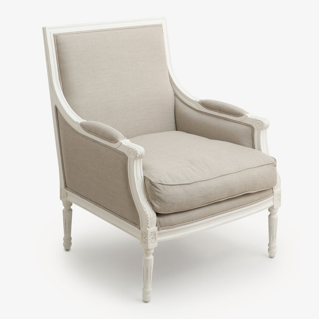 Hudson Florida Chair Linen On White