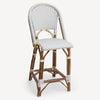 St Tropez Counter Bar Stool Double Weave Grey