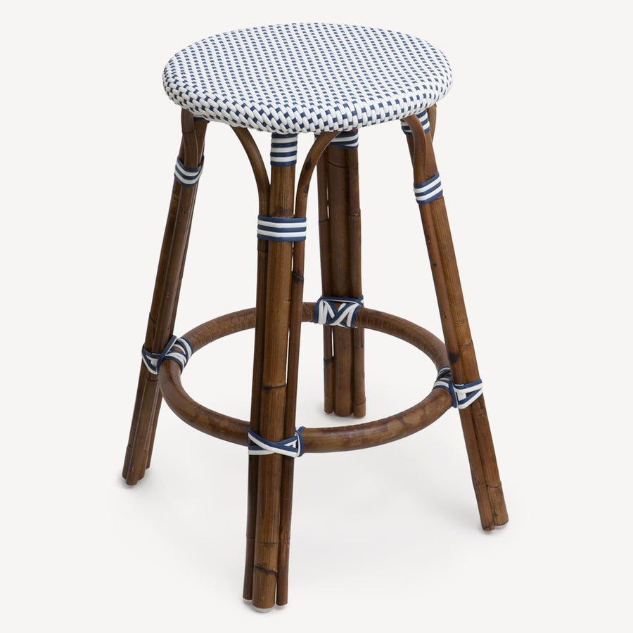 St Tropez Stool Single Weave Navy