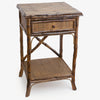 Bamboo 1 Drawer Side Table Natural