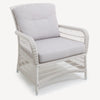 Hampton Outdoor Armchair White With Ecru
