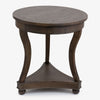 Calais Round Side Table Dark