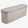 Rattan Bed End Chests White