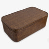 Rattan Coffee Table Chest Brown