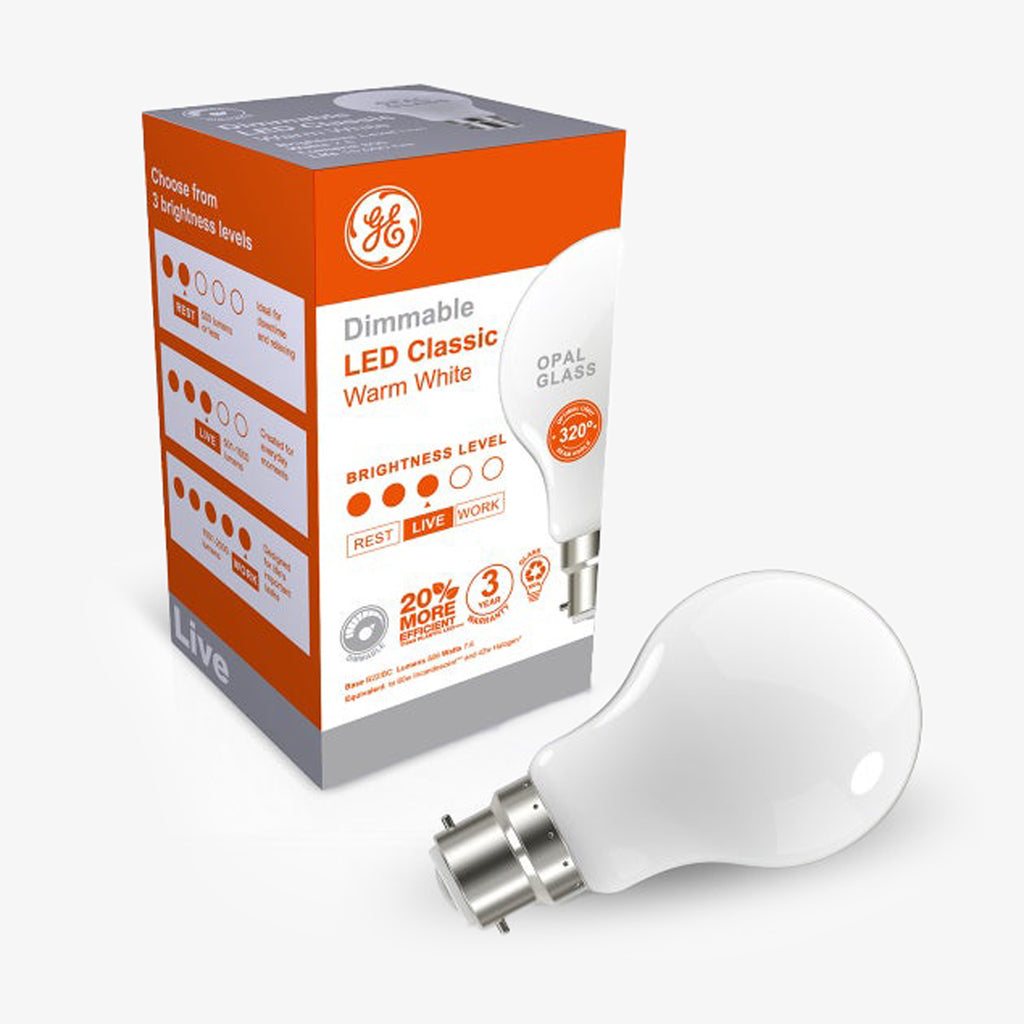 LED Globe Classic Warm White Dimmable Wide Bayonet
