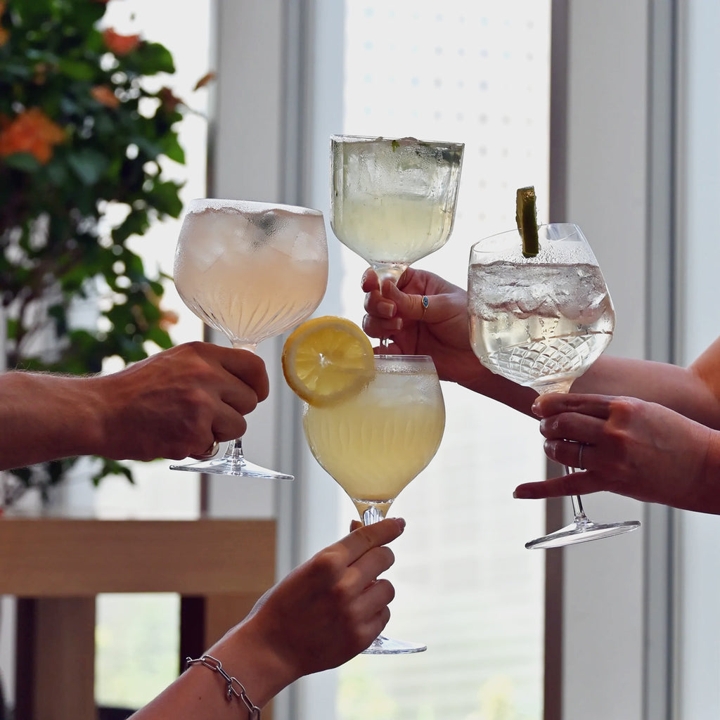 Gin Glasses Set Of Four Styled