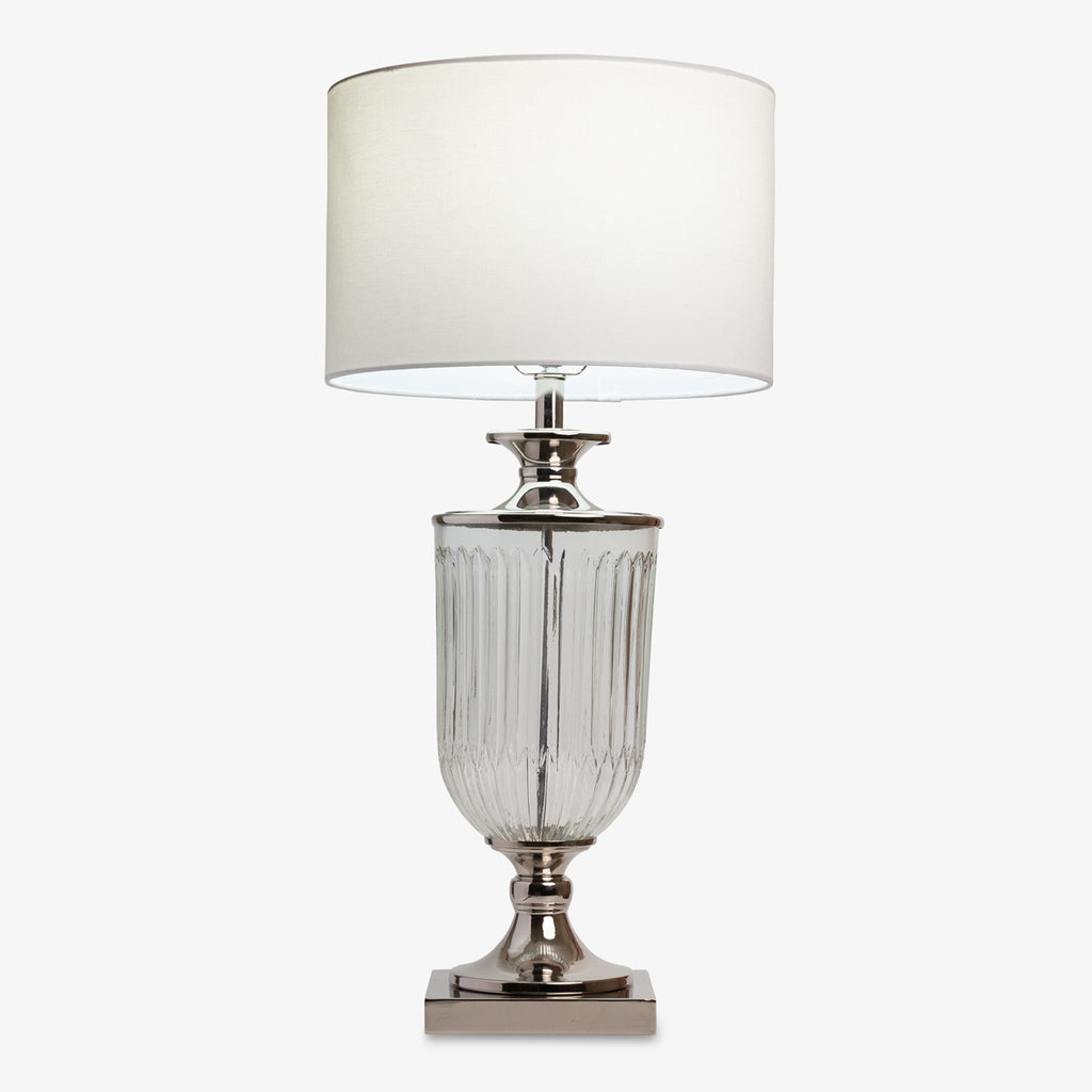 Glass Table Lamp With Shade