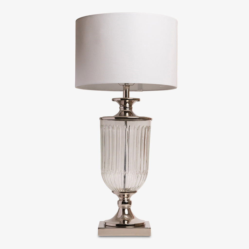 Glass Table Lamp With Shade