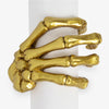 Gold Skeleton Napkin Ring With Napkin