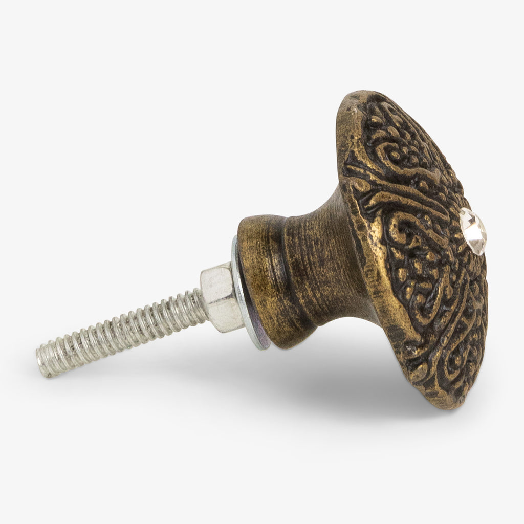 Iron Knob With Jewel 