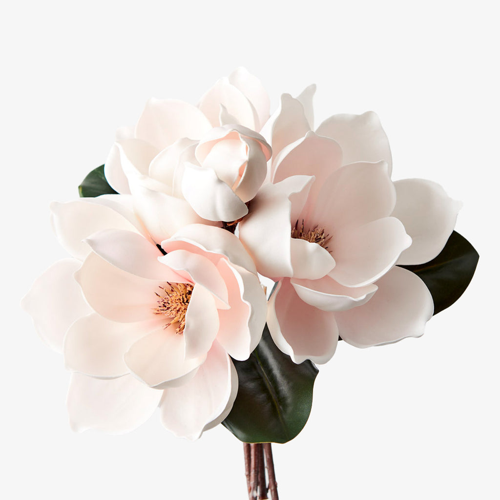 Artificial Japanese Magnolia Bouquet Stem 35cm