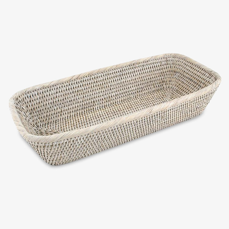 Rattan Bread Baskets White