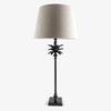 Palm Lamp Antique Brown: Linen Shade