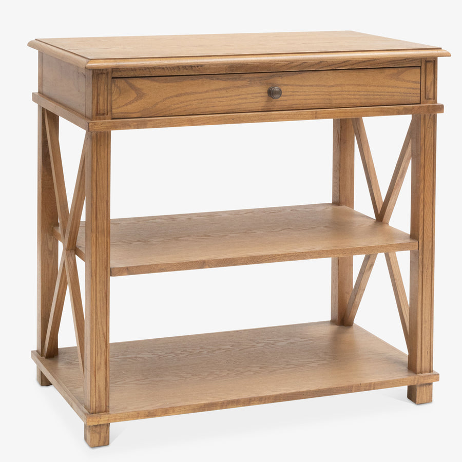 Large Natural Lakeside Bedside Table Front