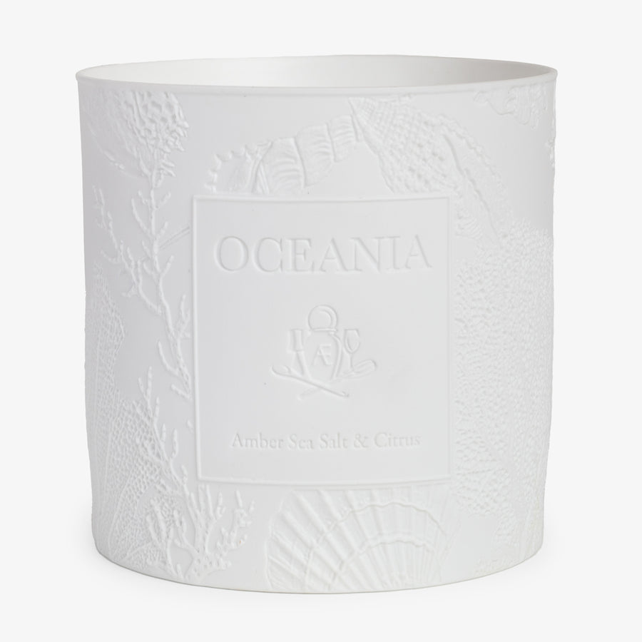 Oceania Bisque 3-Wick Candle Front