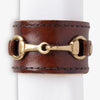Leather Napkin Ring Cognac Front