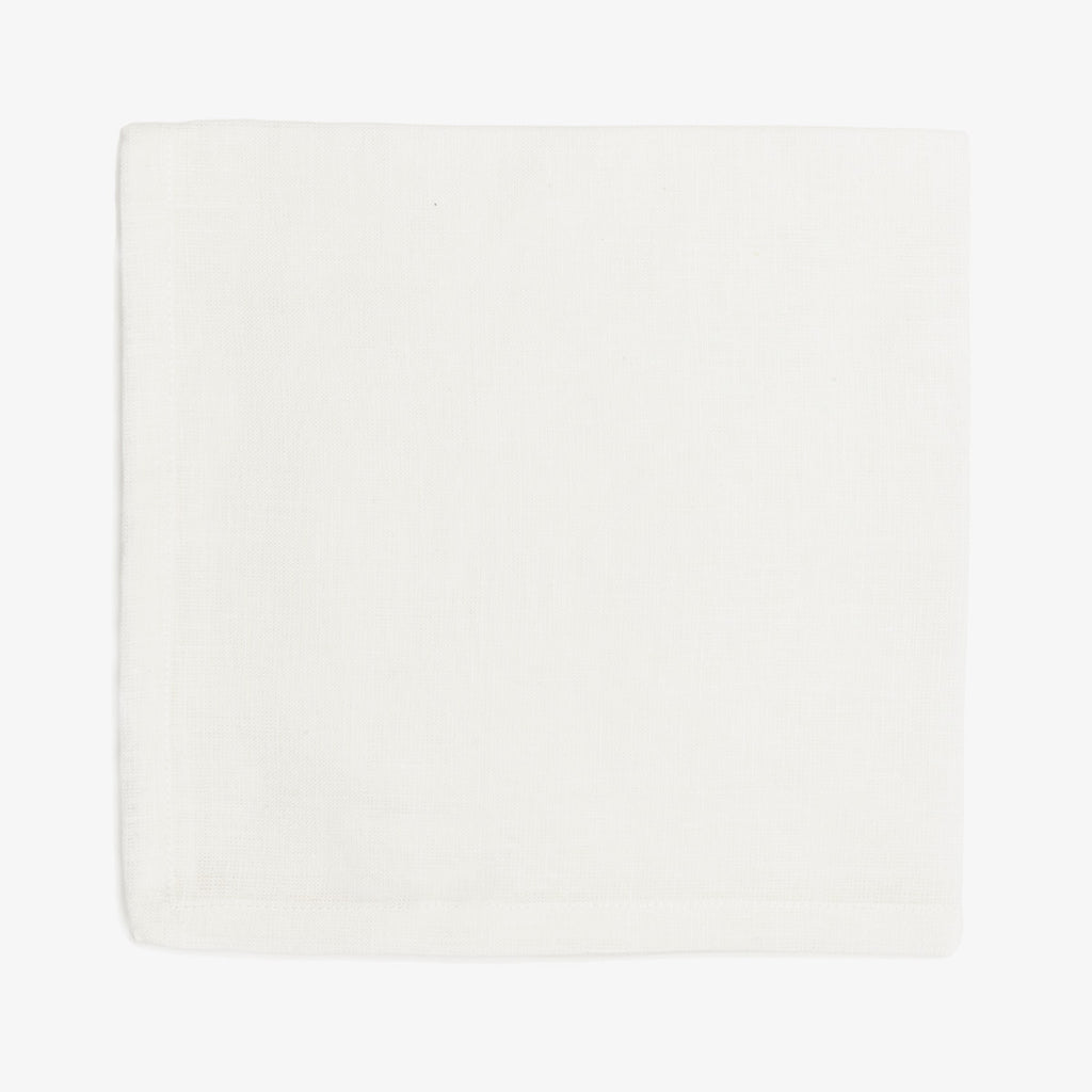 Linen Napkin White 45 x 45cm