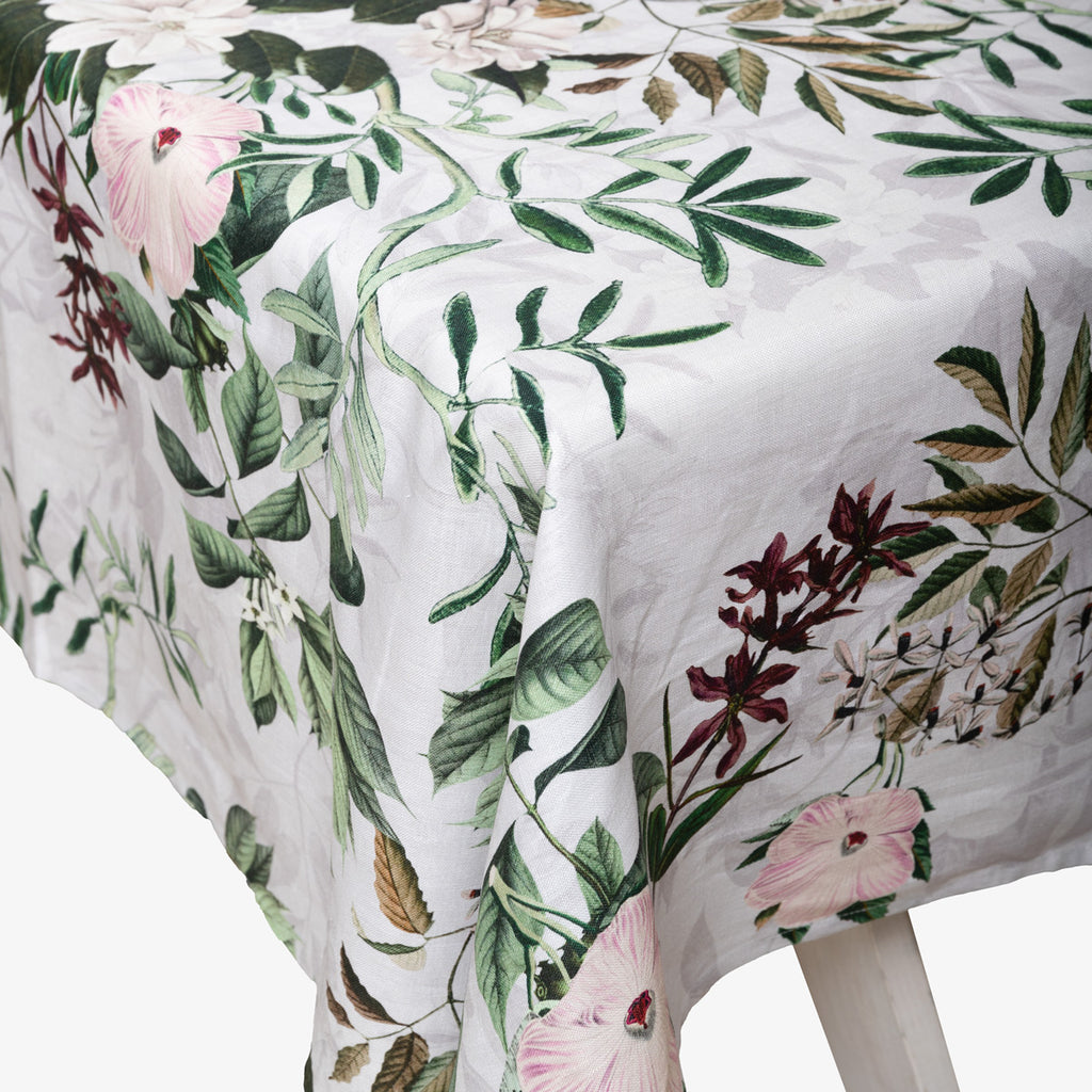 Linen Tablecloth Tranquil Garden