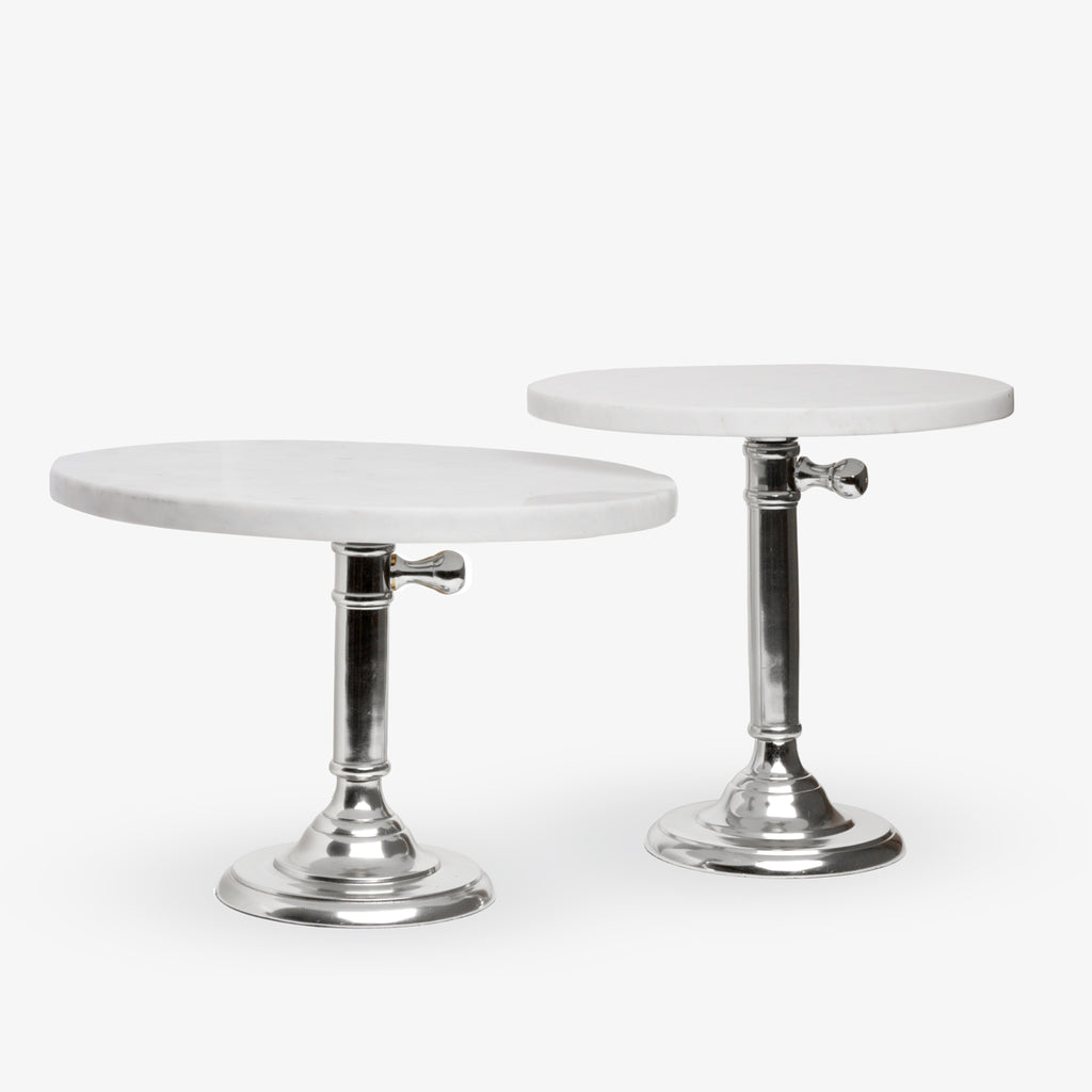 Marble & Silver Cake Stands