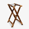 Natural Bamboo Luggage Stand Front