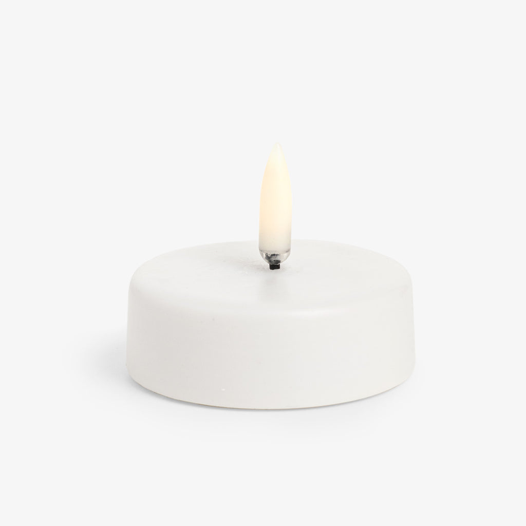 Uyuni Lighting Flameless Tea Light Candle Nordic White Maxi 6cm