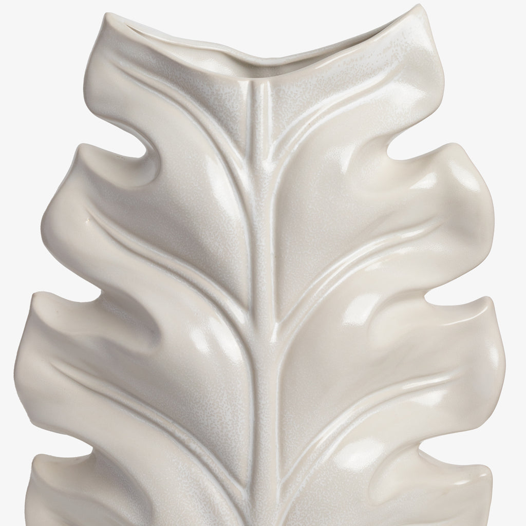Organic Ceramic Leaf Vase