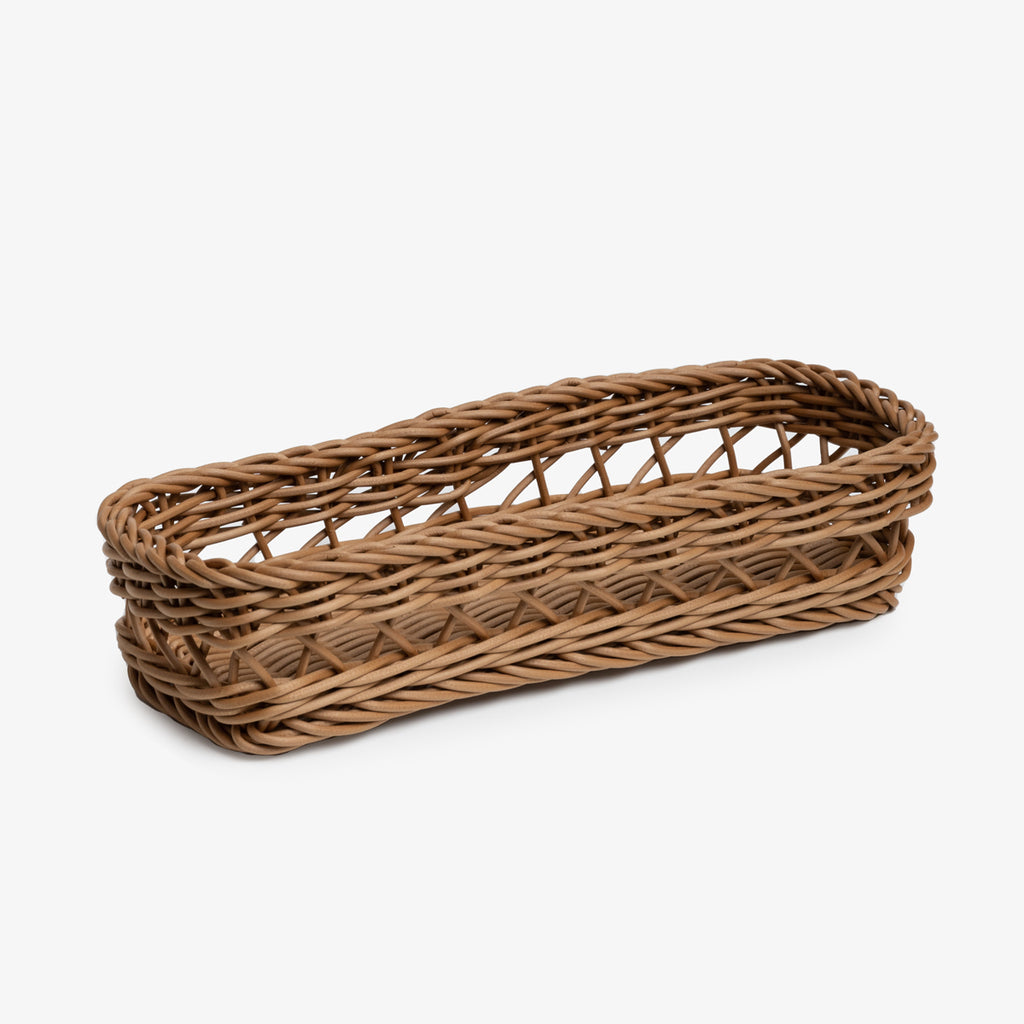 Osier Basket Slim Rectangle Nutmeg