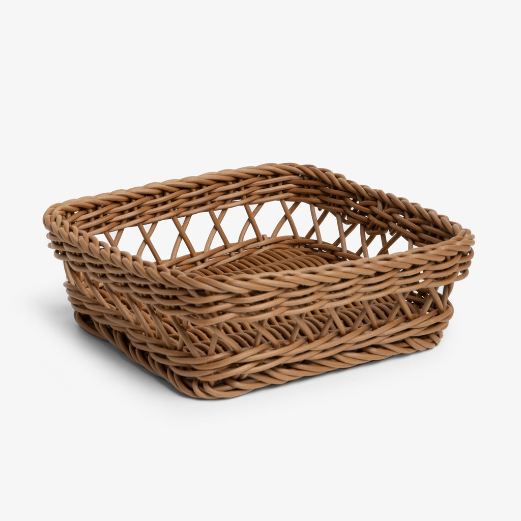 Osier Basket Small Square Nutmeg