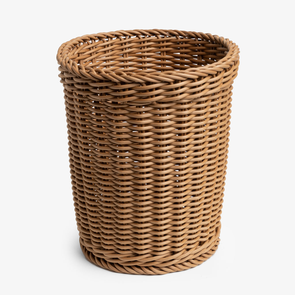 Osier Basket Tall Round Nutmeg