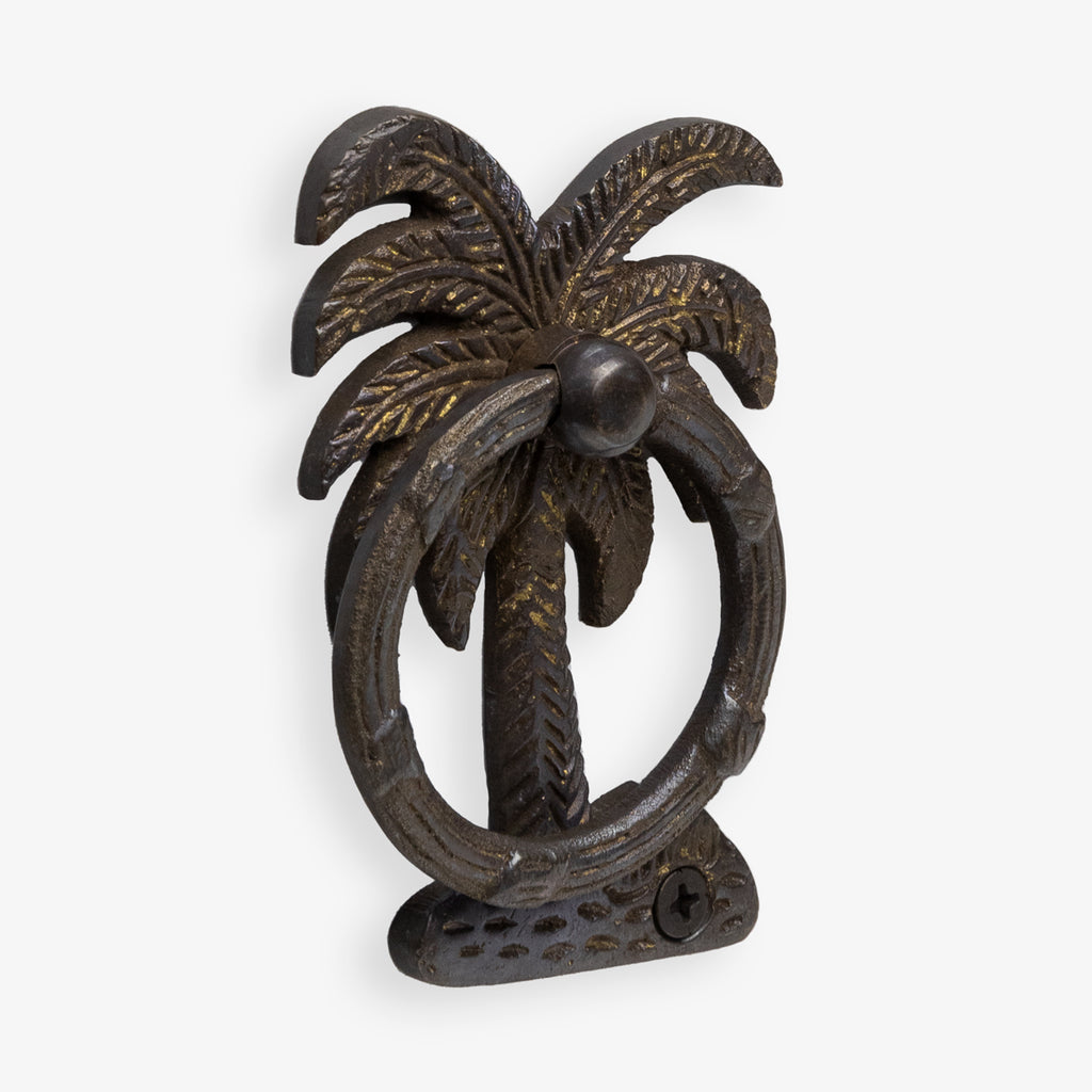Palm Tree Drawer Handle Brass