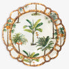 Melamine Palm Oval Bowl Top