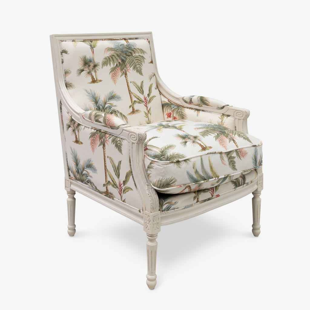 Palm White Florida Chair Front