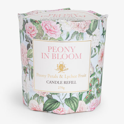 Peony In Bloom Candle Refill Packed