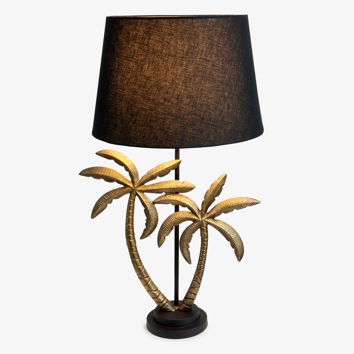 FREE SHIPPING - Modern Farmhouse Table Lamp with Antique Gold Shade