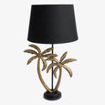 Palm Tree Lamp Gold: Black Shade