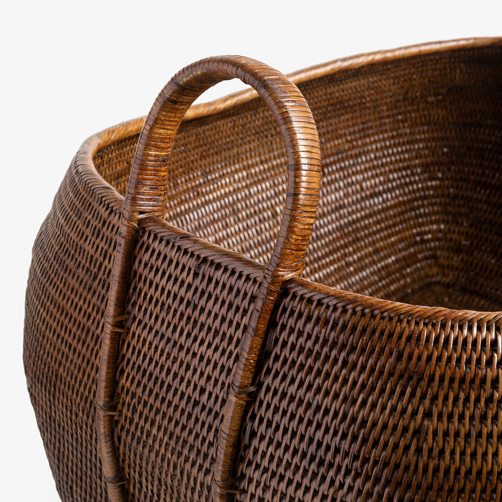 Rattan Log Basket