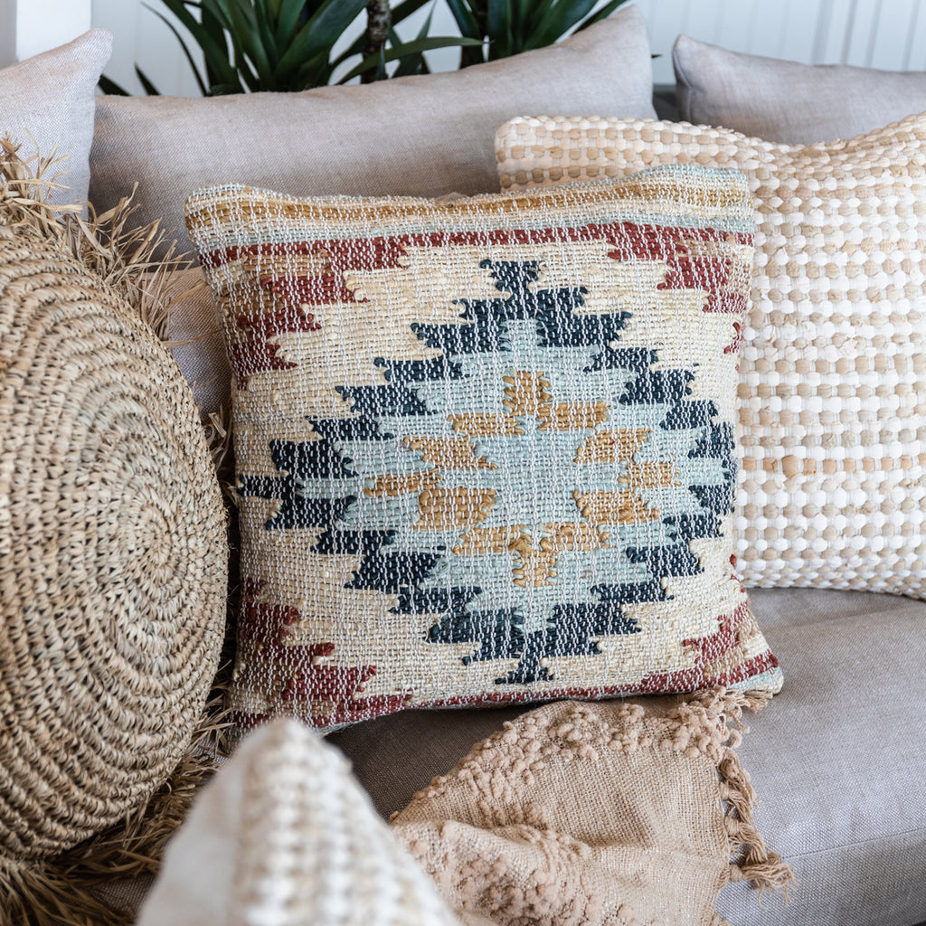 Aztec Autumn Woven Cushion Cover