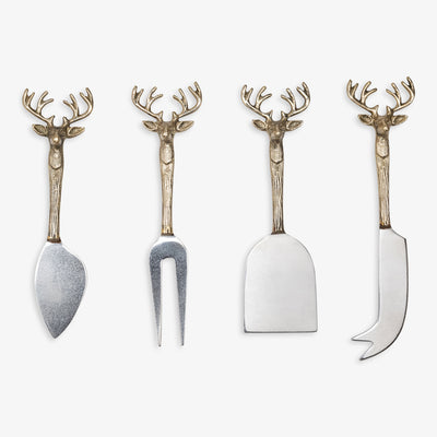 Reindeer Cheese Knife Set Front