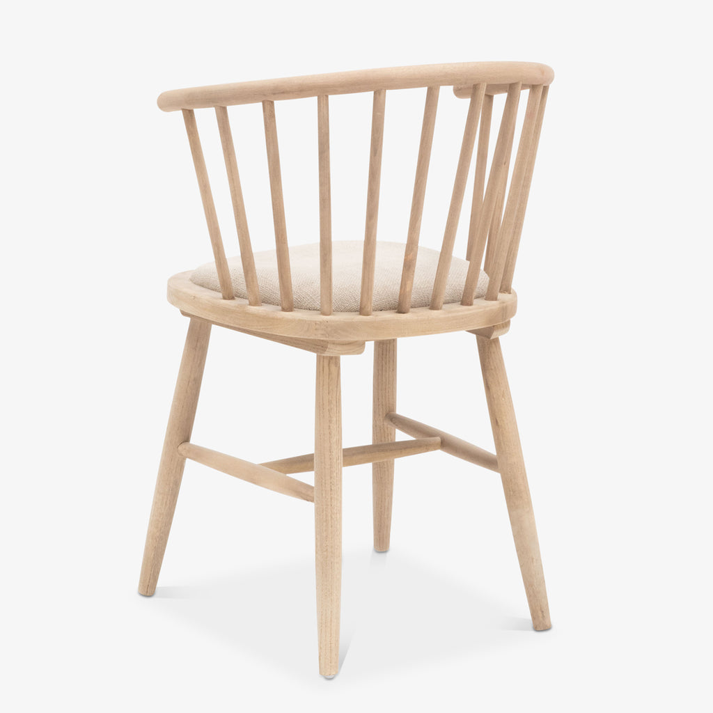 Curved Stripe Backed Dining Chair