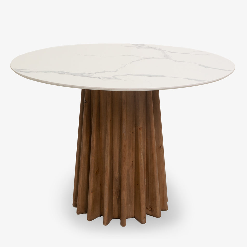 Faux Marble Table Round