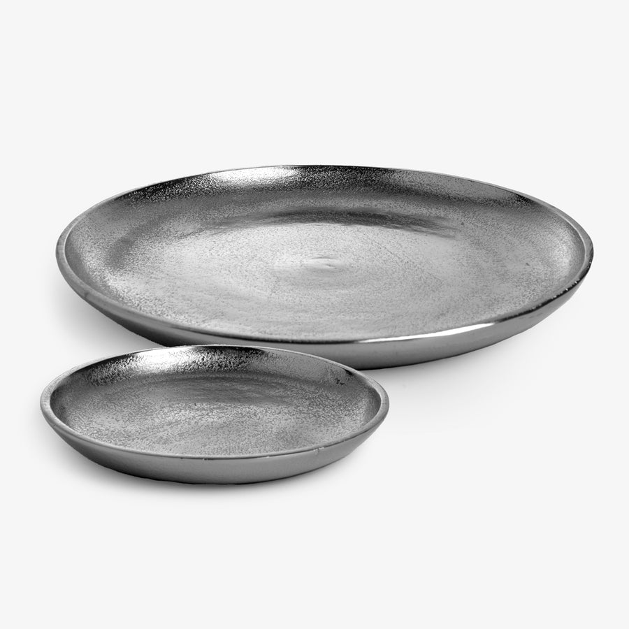 Round Trays Nickel Grouped