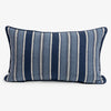 Royal Nautical Multi Stripe Cushion Cover Rectangular Front