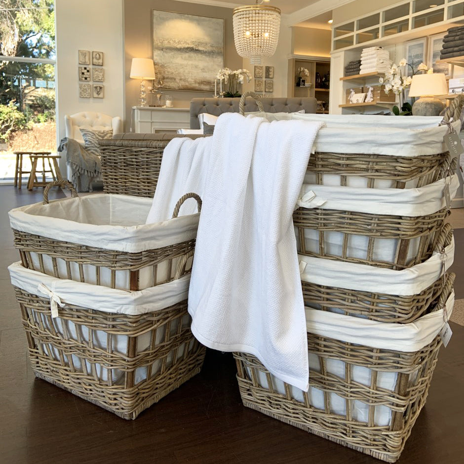 Kubu Laundry Basket With Calico Lining