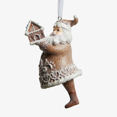 Santa Gingerbread Ornament Front