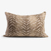 Savana Cushion Brown with Oatmeal Piping 60x40cm Front