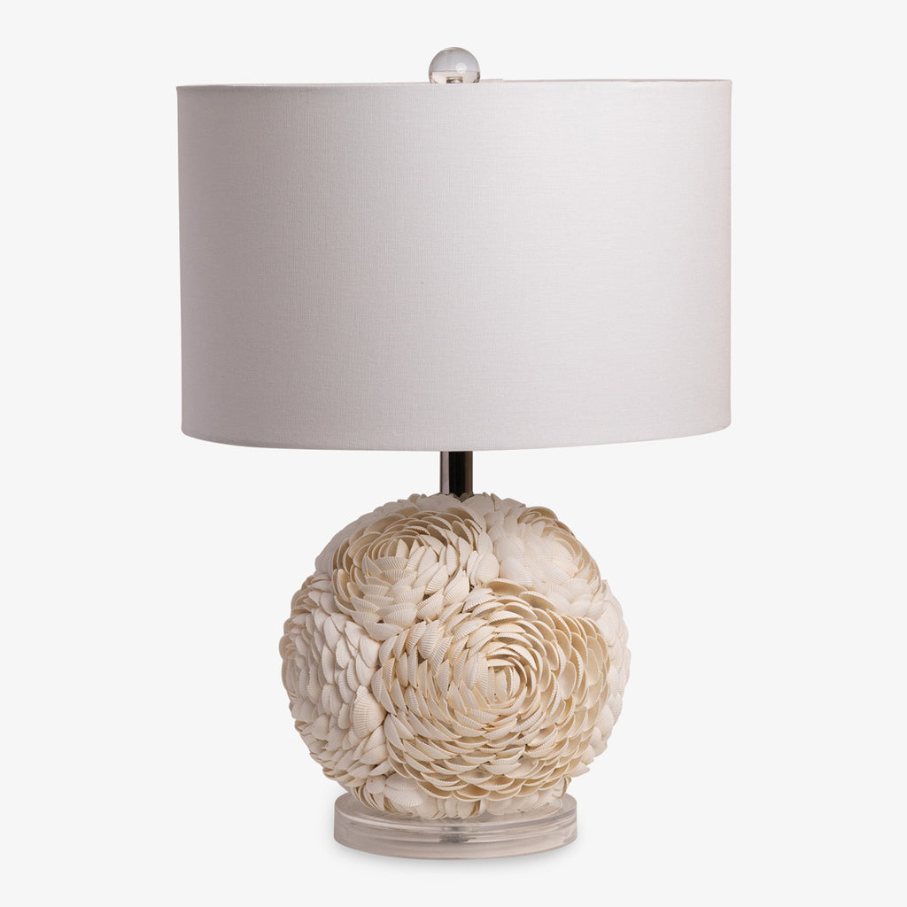 Shell Table Lamp With Shade