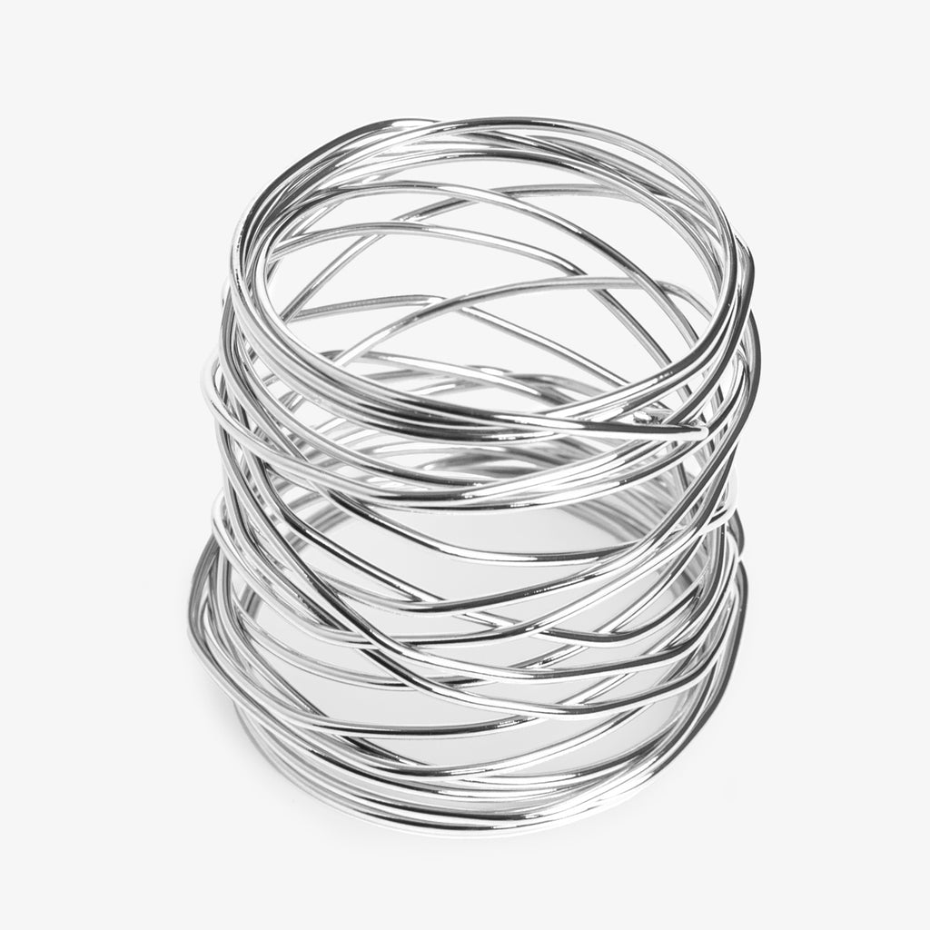 Silver Spiral Napkin Ring