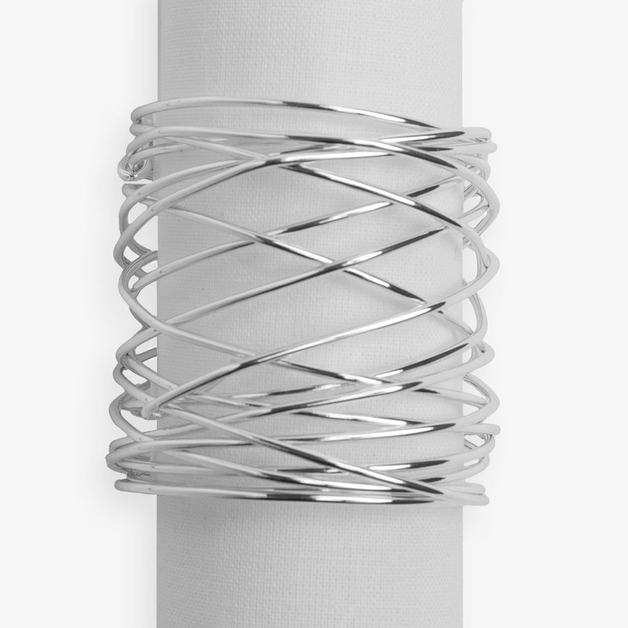 Silver Spiral Napkin Ring