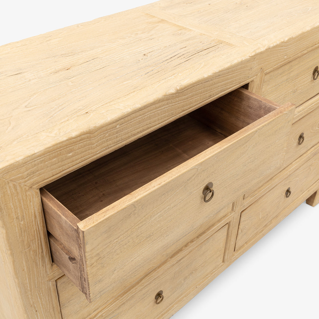 Six Drawer Console 140cm Detail